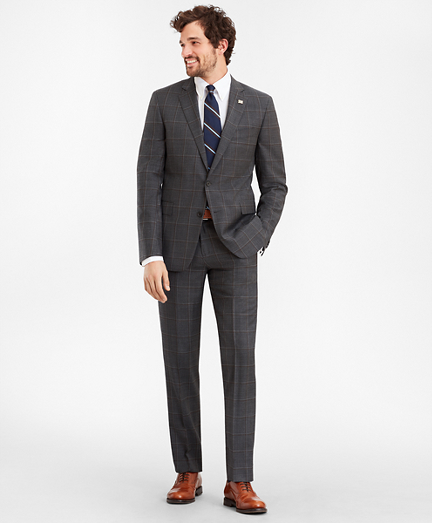 Regent Fit Multi-Plaid 1818 Suit