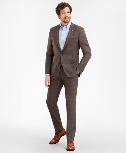 Regent Fit Three-Button Multi-Plaid 1818 Suit