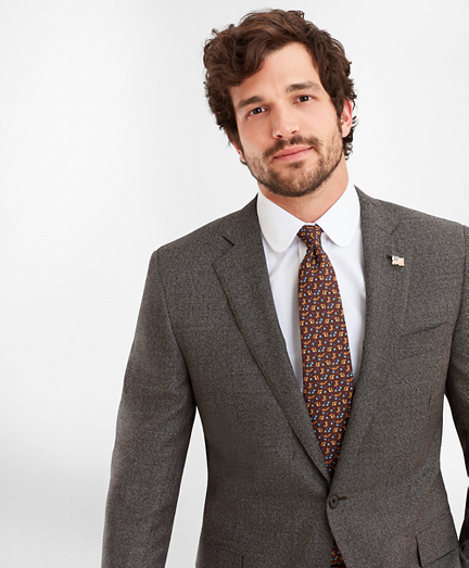 brooks brothers grey suit