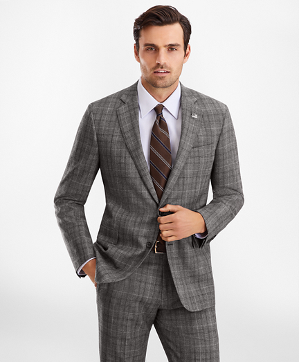 Regent Fit Glen Plaid 1818 Suit Brooks Brothers