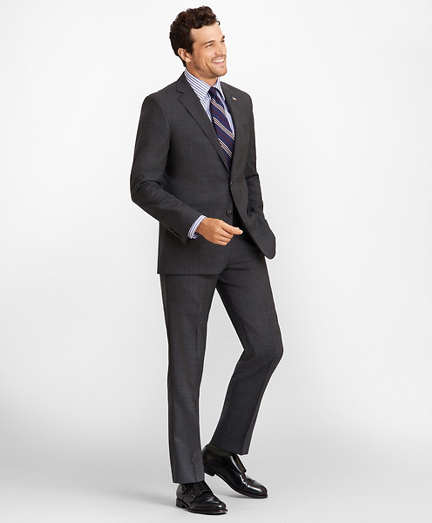 brooks brothers 1818 charcoal suit