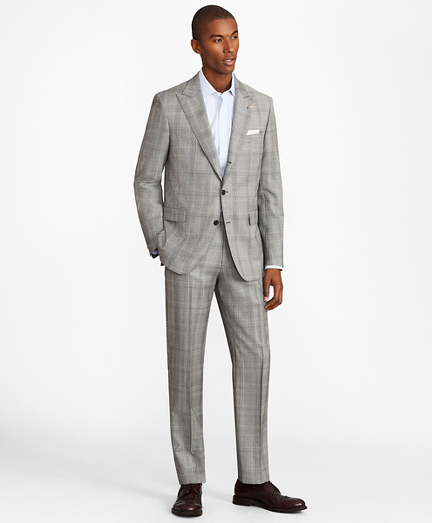 Regent Fit Three-Button Plaid 1818 Suit