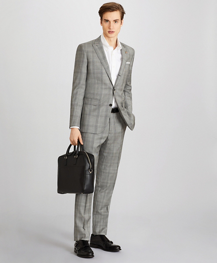 Milano Fit Three-Button Plaid 1818 Suit