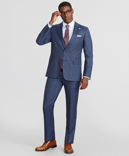 Madison Fit Three-Button Plaid 1818 Suit - Brooks Brothers