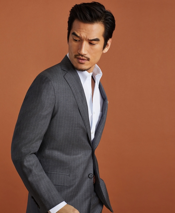 Golden Fleece® Merino Wool Pinstripe Suit - Brooks Brothers