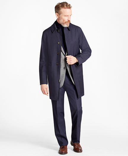 Mini-Check Trench Coat