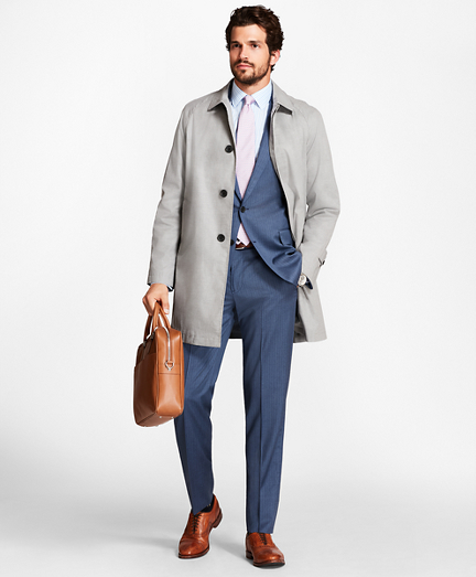 Sharkskin Trench Coat