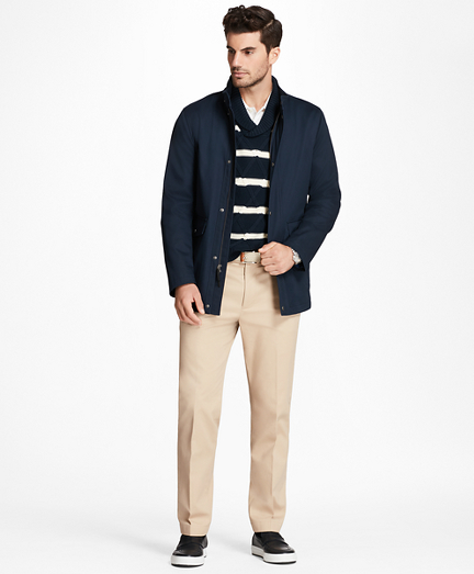 Water-Repellent Cotton Walking Coat