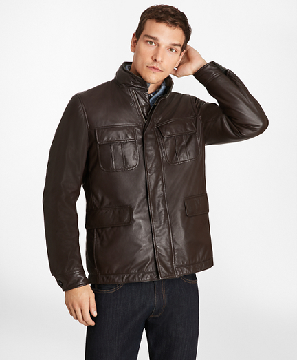 Reversible leather Jacket | Brooks Brothers