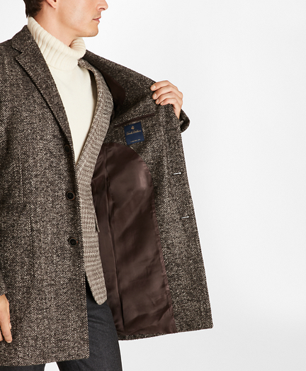mens herringbone topcoat