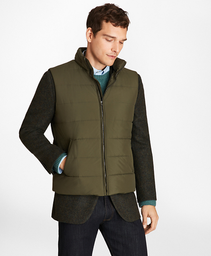 Water-Repellent Tech Twill Quilted Vest