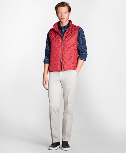 brooks brothers diamond quilted vest