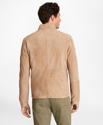 brooks brothers suede bomber jacket