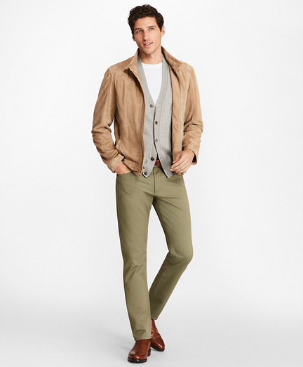 brooks brothers suede bomber jacket