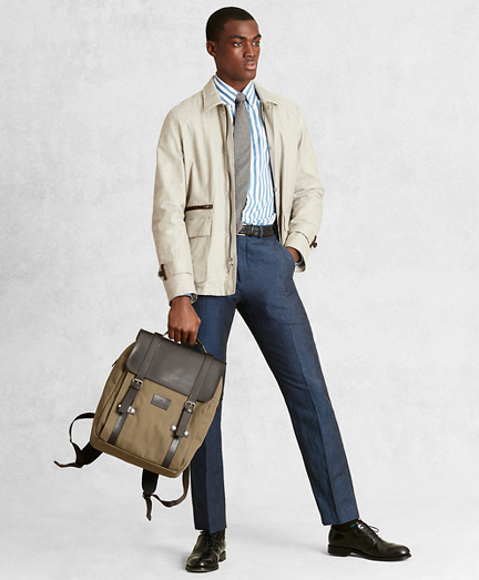 Golden Fleece&reg; Linen-Blend Twill Jacket