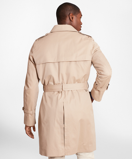 Double-Breasted Khaki Trench - Brooks 