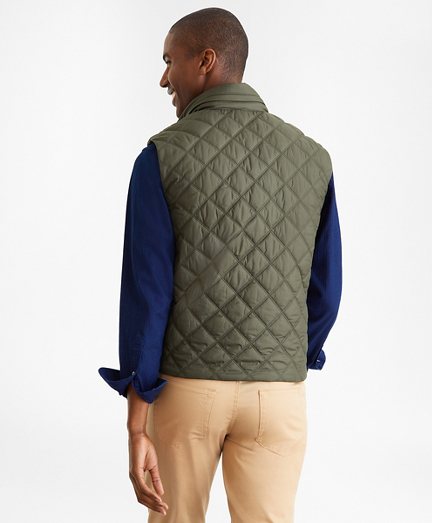 brooks brothers diamond quilted vest