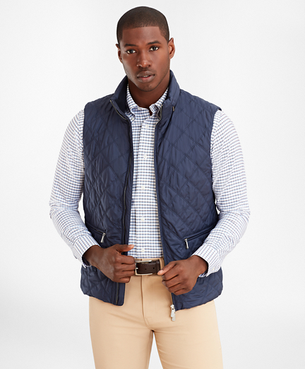 Diamond Quilted Vest Brooks Brothers