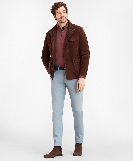 brooks brothers suede jacket