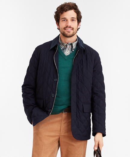 Wool Quilted Jacket - Brooks Brothers