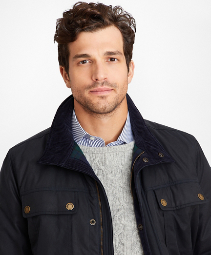 brooks brothers waxed jacket