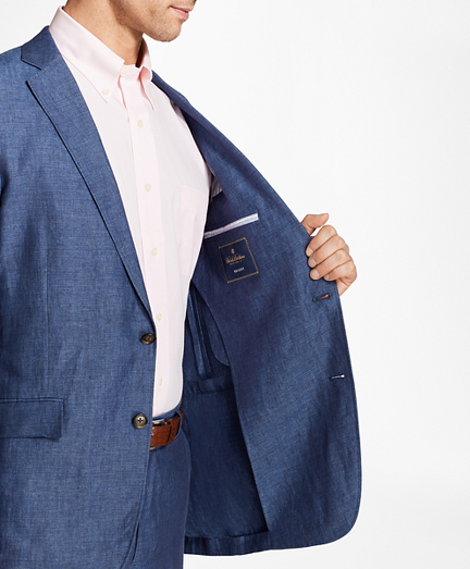 Regent Fit Linen Sport Coat - Brooks 