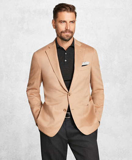 brooks brothers camel blazer