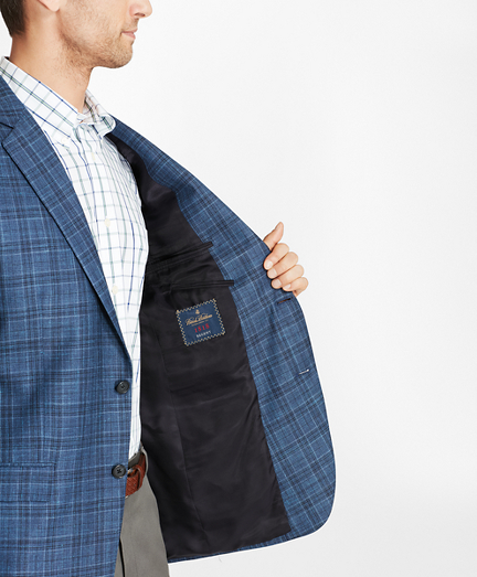 Madison Fit Saxxon™ Wool Plaid Sport Coat Brooks Brothers