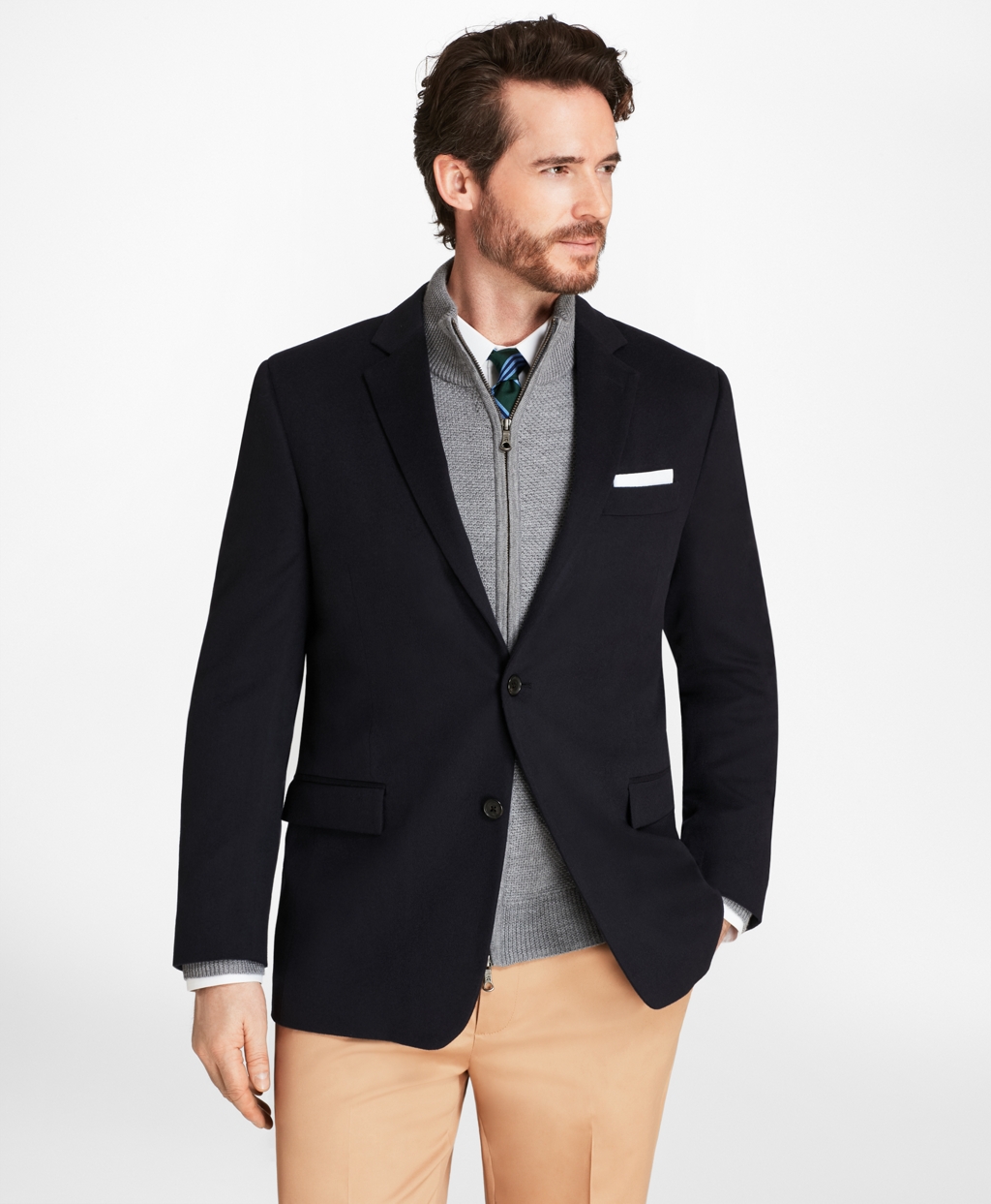 Customer Favorite Brooks Brothers Men's Regent Fit Two-Button Cashmere ...