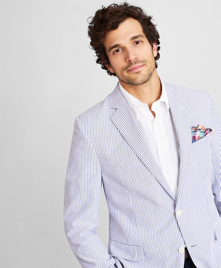 brooks brothers seersucker blazer