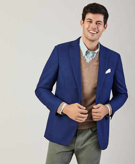 Regent Fit Hopsack Sport Coat - Brooks 