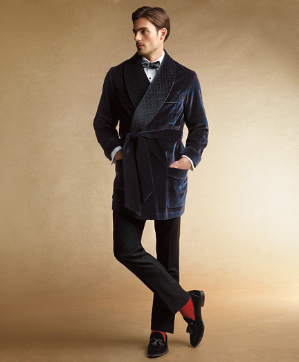 mens big and tall smoking jacket