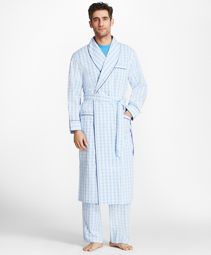 Large Plaid Robe