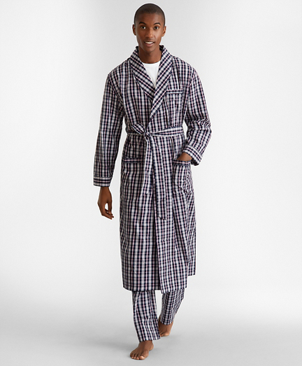 Double-Plaid Robe - Brooks Brothers