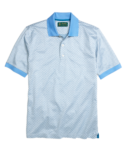 Men's St Andrews Diamond Pattern Polo Shirt