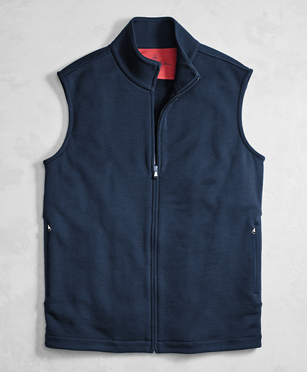 brooks brothers fleece vest