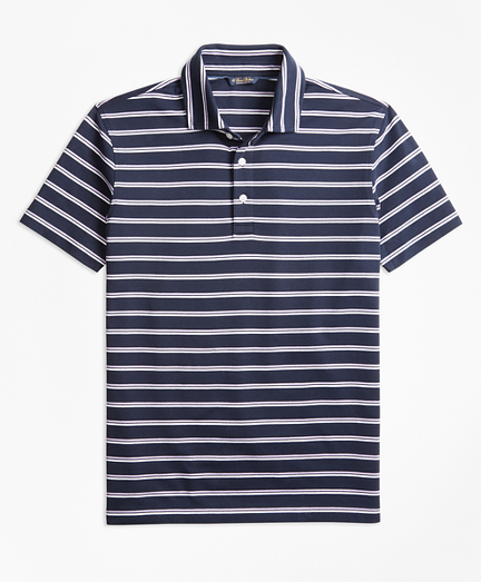 Original Fit Supima&reg; Cotton Stripe Polo Shirt
