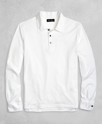brooks brothers white polo