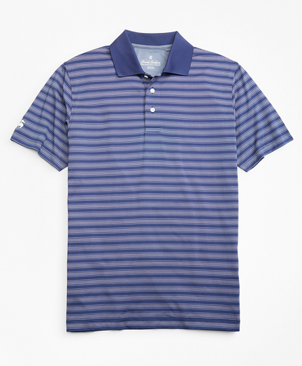 Performance Series Bird's-Eye Outline Stripe Polo Shirt