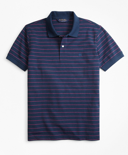 Original Fit Supima&reg; Cotton Stripe Polo Shirt
