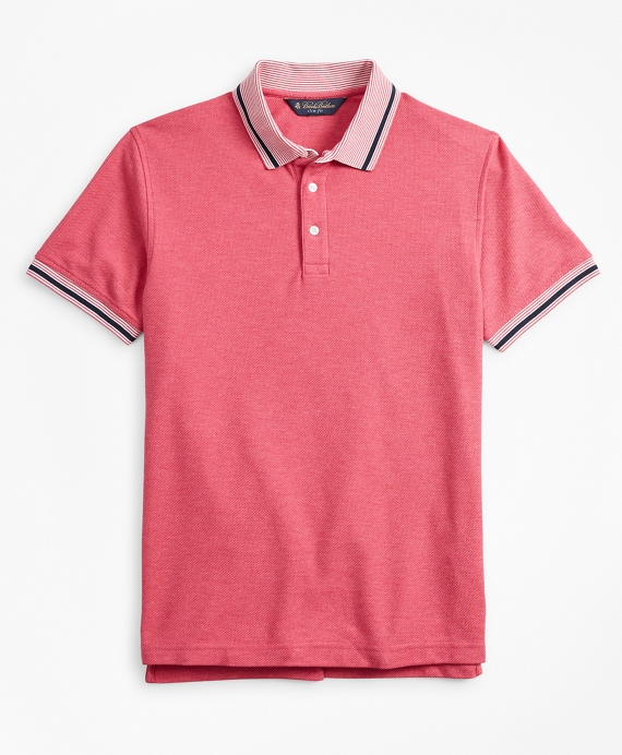 Slim Fit Tipped Collar Polo Shirt - Brooks Brothers