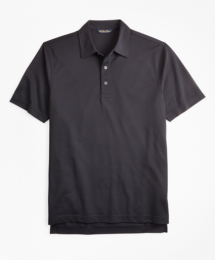 Cotton Pique Short-Sleeve Polo Shirt 