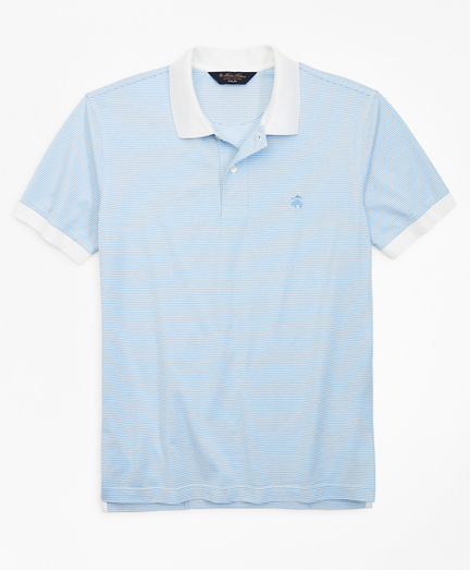 brooks brothers blue polo
