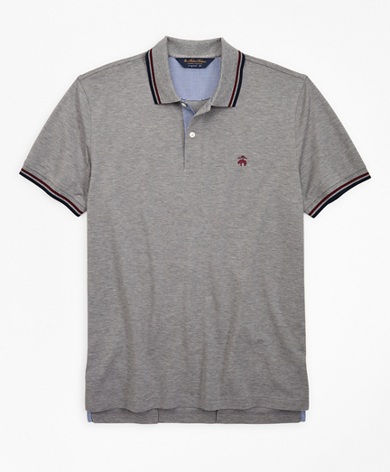Original Fit Stripe Trim Polo Shirt