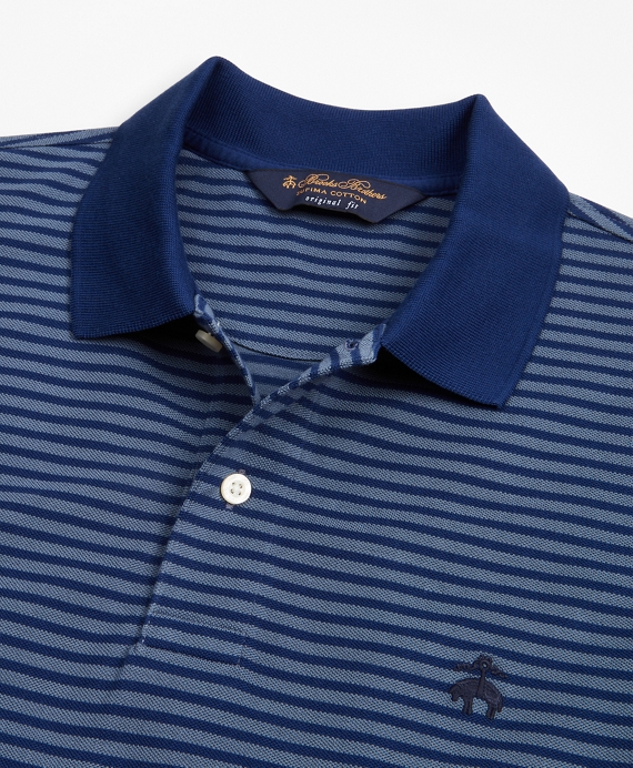 Original Fit Feeder Stripe Polo Shirt - Brooks Brothers