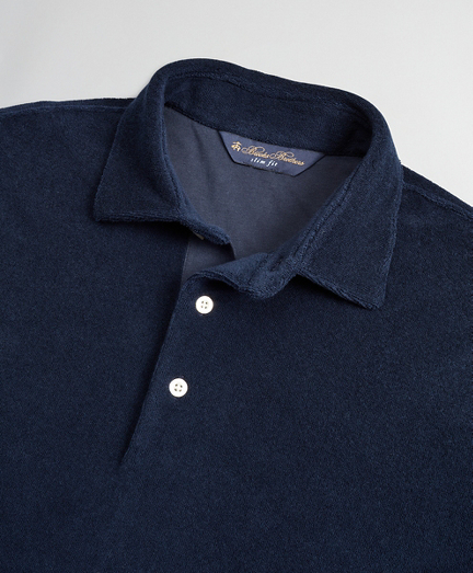 French Terry Polo Shirt - Brooks Brothers