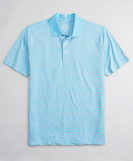 Performance Series Textured Bar Stripe Polo Shirt