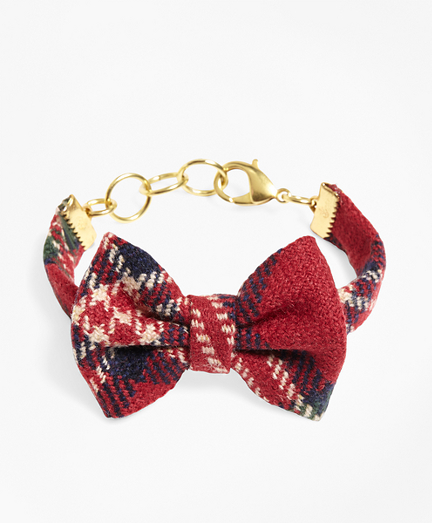 Kiel James Patrick Tartan Bow Tie Bracelet