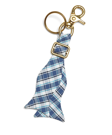 Seersucker Plaid Key Fob