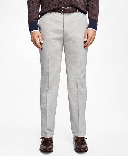 pants brooks brothers casual chinos heathered clark flat brooksbrothers